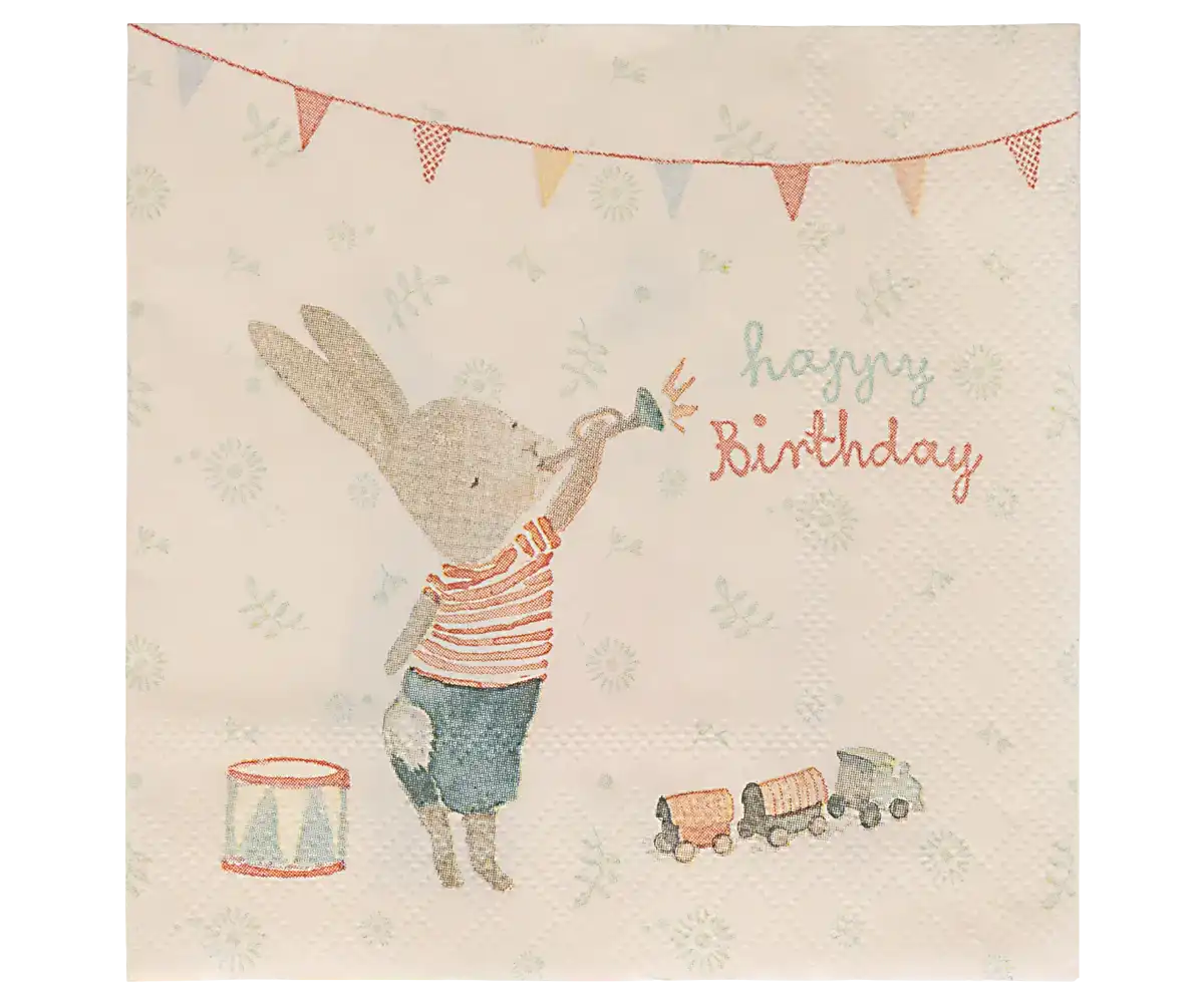 Maileg - Serviet, Happy day