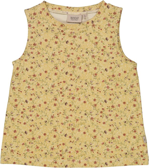 Wheat - Top Minella // Clam flower vine, shorts til piger, pigeshorts, gule shorts, bloomers pige. pige, blomstret shorts, shorts med roser