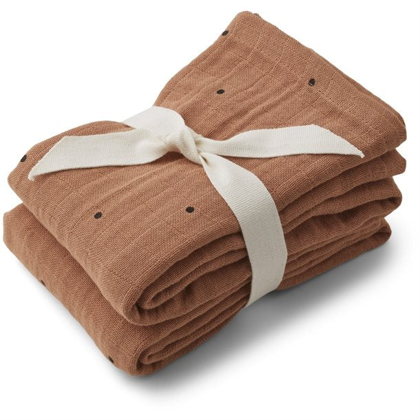 Liewood Hannah bleer Dino Mix 2 pak, LW12695-6917, baby bleer, Liewood Lewis Bubbly Sandy Mix 2 pak, Liewood - Lewis stofbleer (2 stk.) //Biler /dove blue mix