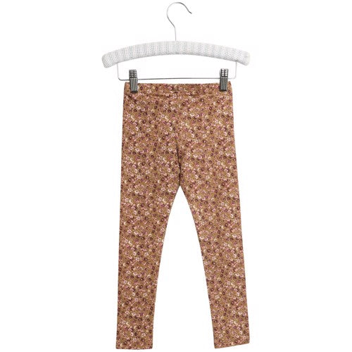Wheat - jersey leggings // caramel flowers, leggings, bukser, pigeleggings, drengeleggings
