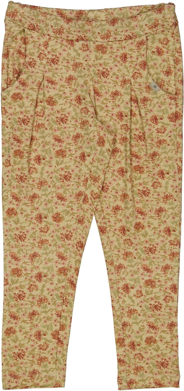 Wheat - Bukser Abbie // Honeysuckle, bukser, Soft pants, pigeleggings, baby, barselsgave, gave, Blomstret bukser, røde bukser, Soft pants blomster, Leggings blomstret