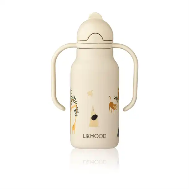 Børn drikkeflaske fra Liewood, Liewood - Falk vandflaske (350 ml.) - Aussie-Sea shell mix, Liewood - Falk vandflaske (250 ml.) - All together sandy, Drikkedunk, drikkedunk med sugerør, vandflaske med sugerør 

Falk vandflasken er lavet af det bedste kvalitetsstål på markedet – førsteklasses 18/8-stål. Den er isoleret og holder indholdet både koldt og varmt.