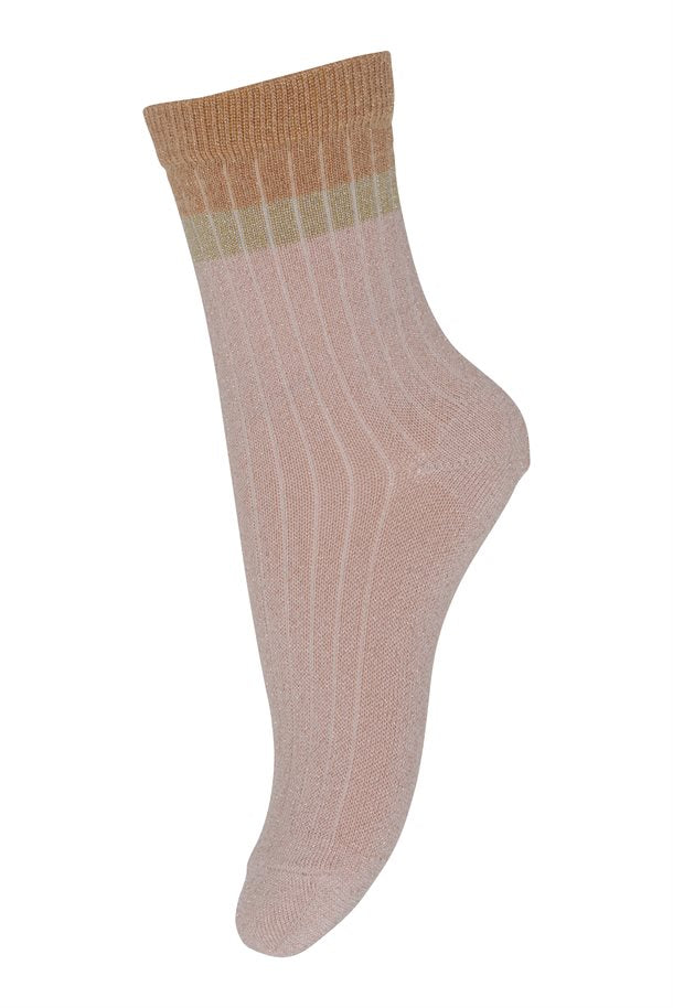 Mp danmark, strømper, glimmersokker, glimmerstrømper, Norma glimmersokker, Norma glimmerstrømper, Pink Salt.