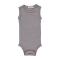 marmar, modal, marmarbody, body, rib, rip, rip body, basic body, bodystocking, body uden ærmer, undertrøje, sleveless,Grey Melange