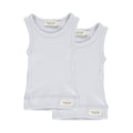 MarMar Plain Tee SS, Modal, t-shirt, tee, bluse, modalbluse, drengebluse, drenget-shirt, pige t-shirt,MarMar - Baby Sleeveless 2-pack - Pale Blue