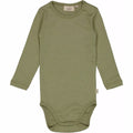 Wheat - body rib // sage, body, bodystocking, sparkedragt, babytøj, dreng, nyfødt, pige, babytøj