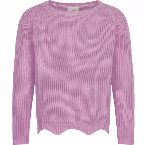 pullover, trøje, skrit, sweater, grå, pige, pigetrøje, pigebluse, vintertrøje, efterår, The New - The New - OLLY Knit Pullover Peachskin