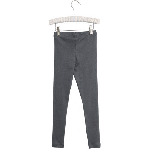 Wheat - Rib Leggnings // Dark Petroleum, basis, ensfarvet, bluse, t-shirt, langærmet, wheat, pige, pigebluse, leggings, unisex