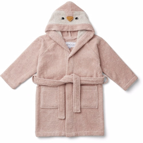 badekåbe, morgen kåbe, frotte kåbe, bathrobe, lily bathrobe, badekåbe bluewave, Liewood - Badekåbe lily Dino fauna green