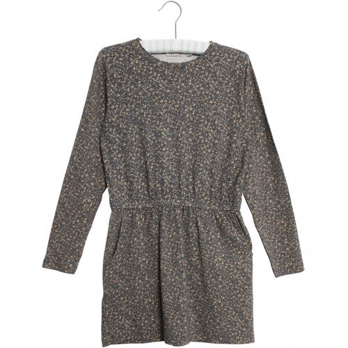 Wheat - Jersey Leggings // Greyblue flowers, basis, ensfarvet, bluse, t-shirt, langærmet, wheat, pige, pigebluse, leggings, unisex, leggings, bukser