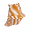 Liewood Eric sun hat sea blue, sommerhat solhat, børne hat, babyhat, Liewood Senia Sun hat Mustard/hvid
