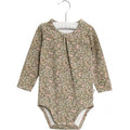 Wheat - body liv // green flowers, body, bodystocking, sparkedragt, babytøj, dreng, nyfødt, pige