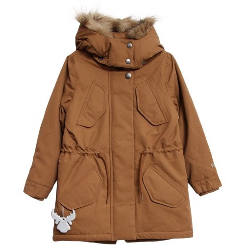 Wheat - Parka Sella Tech // Caramel, jakke, frakke, vinterjakke, vinterfrakke, overtøj, termotøj