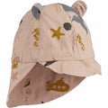 Liewood Gorm Sun Hat Confetti terracotta, sommerhat solhat, børne hat, babyhat,  Confetti Yellow Mellow