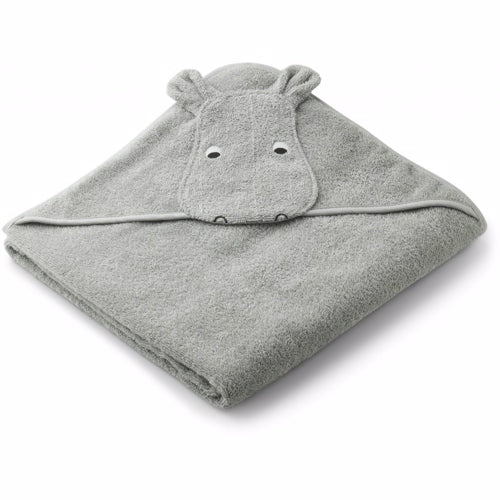 Liewood - Augusta Hooded Towel Panda, liewood håndklæde, babyhåndklæde, baby, frotte håndklæde, hættehåndklæde, bad,Liewood - Albert hættehåndklæde Kanin grå, dusty mint, Rose kanin
