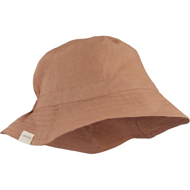 Liewood Buddy sun hat sea blue, sommerhat solhat, børne hat, babyhat, Liewood - Cosmo solhat med ører vendbar //Tuscany rose