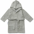 badekåbe, morgen kåbe, frotte kåbe, bathrobe, lily bathrobe, badekåbe bluewave, Liewood - Badekåbe lily Dino fauna green