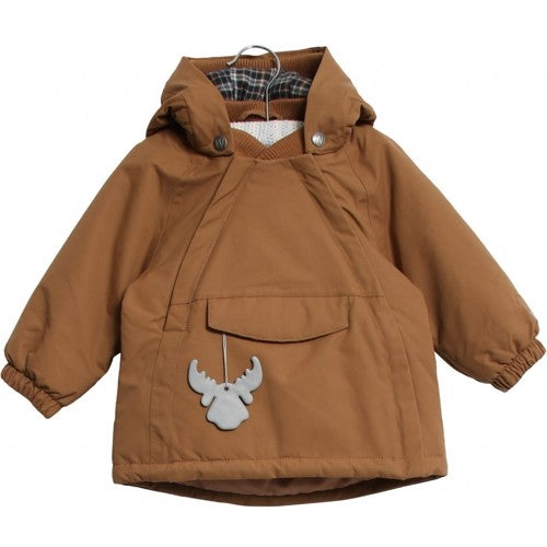 Wheat - Jacket Cillo Tech // Caramel Check, jakke, frakke, vinterjakke, vinterfrakke, overtøj, termotøj, anorak, anorakjakke