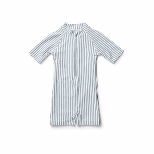 marmar swinnie, feathers, badetøj, badedragt, bade, swim, swimsuit, pigebadetøj, lyserød, blå, lifesaver, drenge badetøj, dreng, Liewood Max Swim Jumpsuit Mustard/white