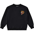 sweatshirt fra the new, the new sweatshirt, sweatshirt til drenge, oversize sweatshirt, drengebluse, bluse til drenge, sweatshirt med print, bluse med print, sort sweatshirt, sweatshirt med løve print.