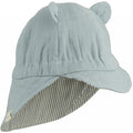 Liewood Eric sun hat sea blue, sommerhat solhat, børne hat, babyhat, Liewood - Cosmo solhat med ører vendbar //Tuscany rose