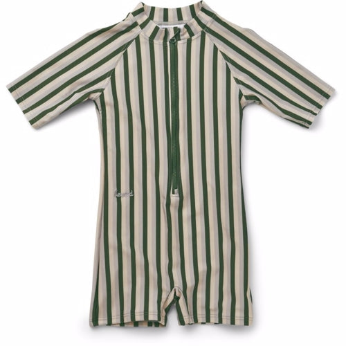 marmar swinnie, feathers, badetøj, badedragt, bade, swim, swimsuit, pigebadetøj, lyserød, blå, lifesaver, drenge badetøj, dreng, Liewood Max Swim Jumpsuit Mustard/white