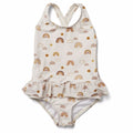 Liewood Sille Swim Jumpsuit Mustard/white feathers, badetøj, badedragt, bade, swim, swimsuit, pigebadetøj, lyserød, blå, lifesaver, drenge badetøj, dreng, Liewood Max Swim Jumpsuit Mustard/white
