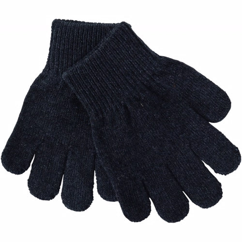 Fingervanter, vanter, uldvanter, pigevanter, drengevanter, børnehavevanter, fingrevanter, lammeuld. Magic Gloves, knit, blackMikk-Line - Strik handsker med uld  - Antrazite