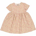 Wheat - Dress Astrid // Green flowers, basis, ensfarvet, bluse, t-shirt, langærmet, wheat, pige, pigebluse, , dress, kjole