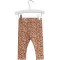 Wheat - jersey leggings // caramel flowers, leggings, bukser, babybukser, babyleggings, pige,