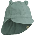 Liewood Buddy sun hat sea blue, sommerhat solhat, børne hat, babyhat, Liewood - Cosmo solhat med ører vendbar //Tuscany rose