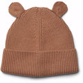 Liewood Eric sun hat sea blue, sommerhat solhat, børne hat, babyhat, Liewood Senia Sun hat Mustard/hvid, Liewood Gina bomuld strik hue Camel