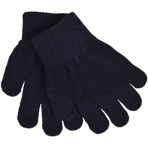 Fingervanter, vanter, uldvanter, pigevanter, drengevanter, børnehavevanter, fingrevanter, lammeuld. Magic Gloves, knit, black