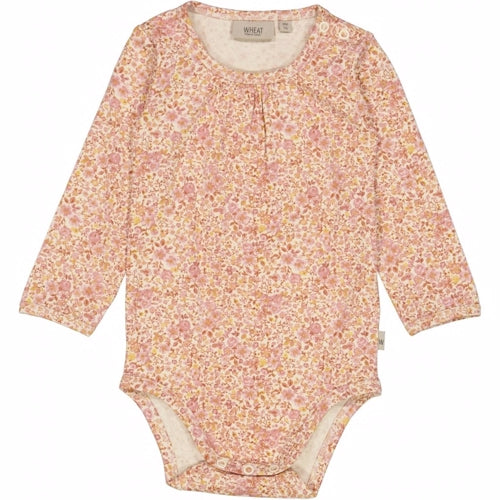 Wheat - body liv // bees and flowers, body, bodystocking, sparkedragt, babytøj, dreng, nyfødt, pige, bees and flowers,