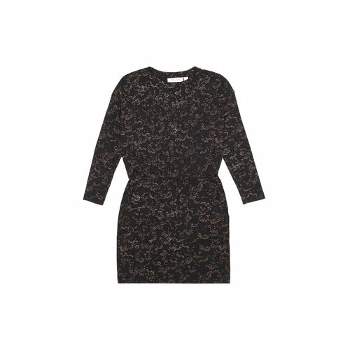 Soft Gallery - Vigdis Dress // Jet Black AOP Flowerdust, kjole, dress, pigekjole