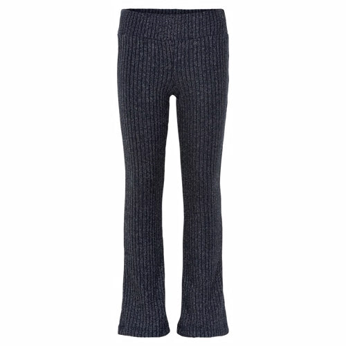 The New - Ribah Flared Pants // Navy Blazer, bukser, mørkeblå, glimmer, glitter, sweatpants, yogabukser, trompetbukser