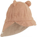 Liewood Eric sun hat sea blue, sommerhat solhat, børne hat, babyhat, Liewood - Cosmo solhat med ører vendbar //Tuscany rose