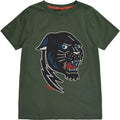 The new, t-shirt, t-shirt med panter print, trøje, short sleeve, mørke grøn, army, boing ss tee, Thyme.