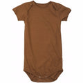 Minimalisma Cotton - Noma, Amber, body, basisbody, babybody, capsule wardrobe baby, brun, amber, kortærmet body, korte ærmer