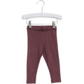 Wheat - rib leggings// powder plum, basis, ensfarvet, bluse, t-shirt, langærmet, wheat, pige, pigebluse, , dress, kjole, leggings, bukser, baby