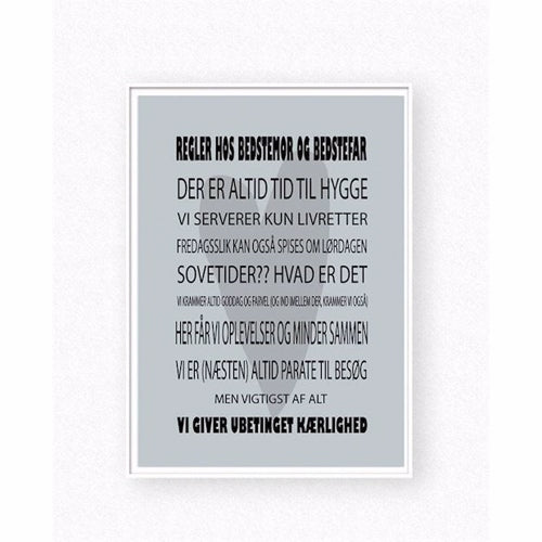 børne plakater, pige plakat, romantiske plakater, børne billeder, mit dejlige hjem, regnbue plakat, regler hos farmor og farfar, regler bedstefar og bedste mor