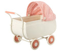 Maileg Pram, MY - Yellow, maileg barnevogn, retro barnevogn, powder, musse barnevogn, Maileg Micro Barnevogn -  Koral