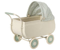 Maileg Pram, MY - Yellow, maileg barnevogn, retro barnevogn, powder, musse barnevogn
