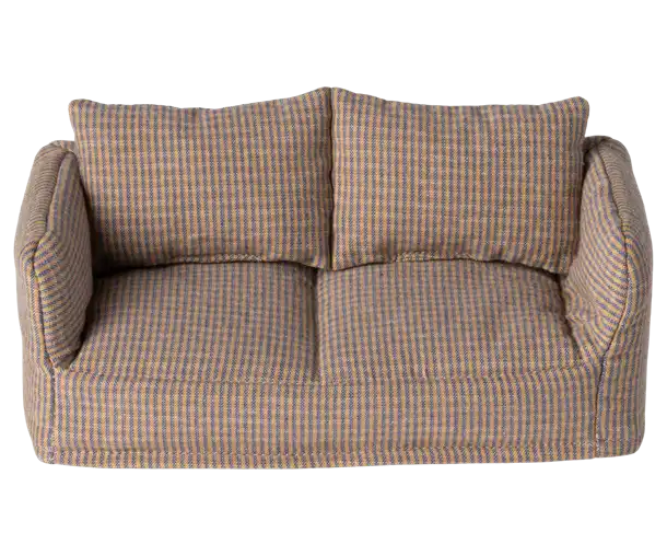 Maileg, babyseng, babycot, legetøj, børnelegetøj, musseseng, dukkeseng, Maileg dansende kat & Mus i skoæske Maileg Storebror mus i nattøj, Maileg - Sofa, Mus