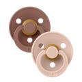 Sutter, Bibs, Bibssutter, Pacifier, Sut, Naturgummi, naturgummisut, Rund sut,Colour,Latex, 2Pack,Colour ,Woodchuck, Blush-str.1