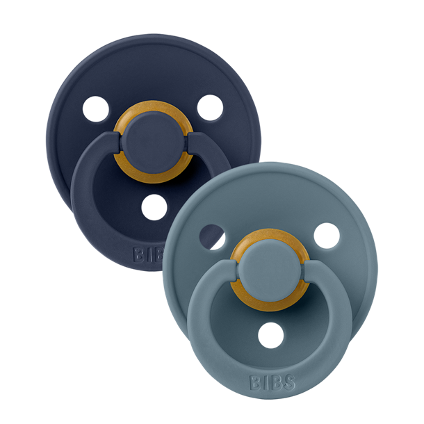 Sutter, Bibs, Bibssutter, Pacifier, Sut, Naturgummi, naturgummisut, Rund sut,Colour,Latex, 2Pack,Colour ,Deep Space, Petrol