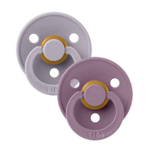 Sutter, Bibs, Bibssutter, Pacifier, Sut, Naturgummi, naturgummisut, Rund sut,Colour,Latex, 2Pack,Colour ,Fossil Grey, Mauve-str.1