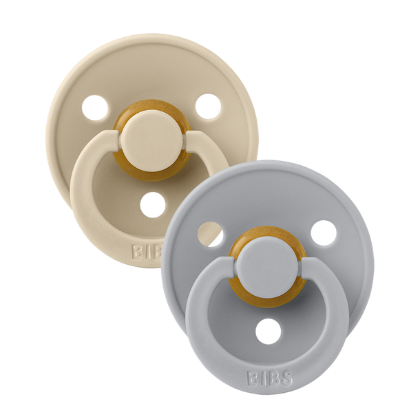 Sutter, Bibs, Bibssutter, Pacifier, Sut, Naturgummi, naturgummisut, Rund sut,Colour,Latex, 2Pack,Colour,  Vanilla,Cloud
