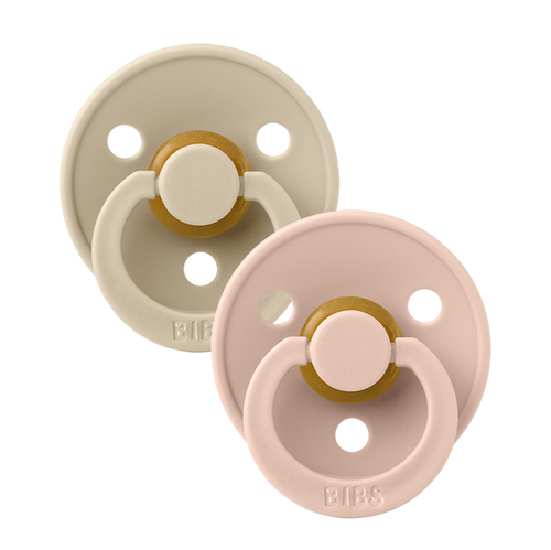 Sutter, Bibs, Bibssutter, Pacifier, Sut, Naturgummi, naturgummisut, Rund sut,Colour,Latex, 2Pack,Colour ,Vanilla,Blush