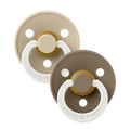 Sutter, Bibs, Bibssutter, Pacifier, Sut, Naturgummi, naturgummisut, Rund sut,Colour,2Pack,Latex,night,Vanilla Glow,Dark Oak Glow,str.2
